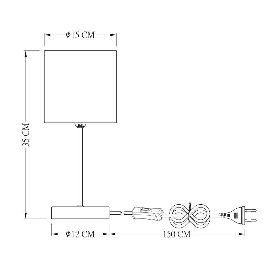 Globo - Tischlampe 1xE14/25W/230V