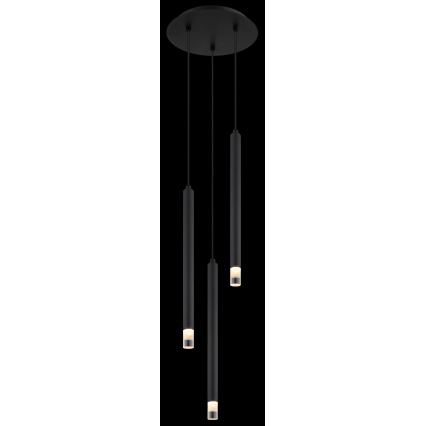 Globo - Hängeleuchte 3xG9/4W/230V d 24 cm schwarz