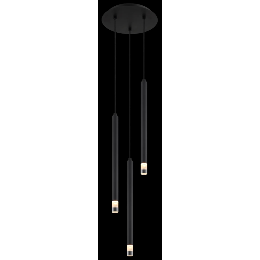 Globo - Hängeleuchte 3xG9/4W/230V d 24 cm schwarz