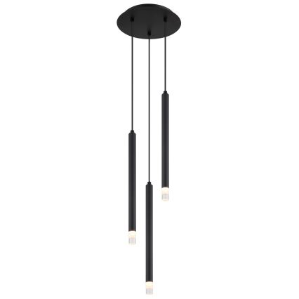 Globo - Hängeleuchte 3xG9/4W/230V d 24 cm schwarz