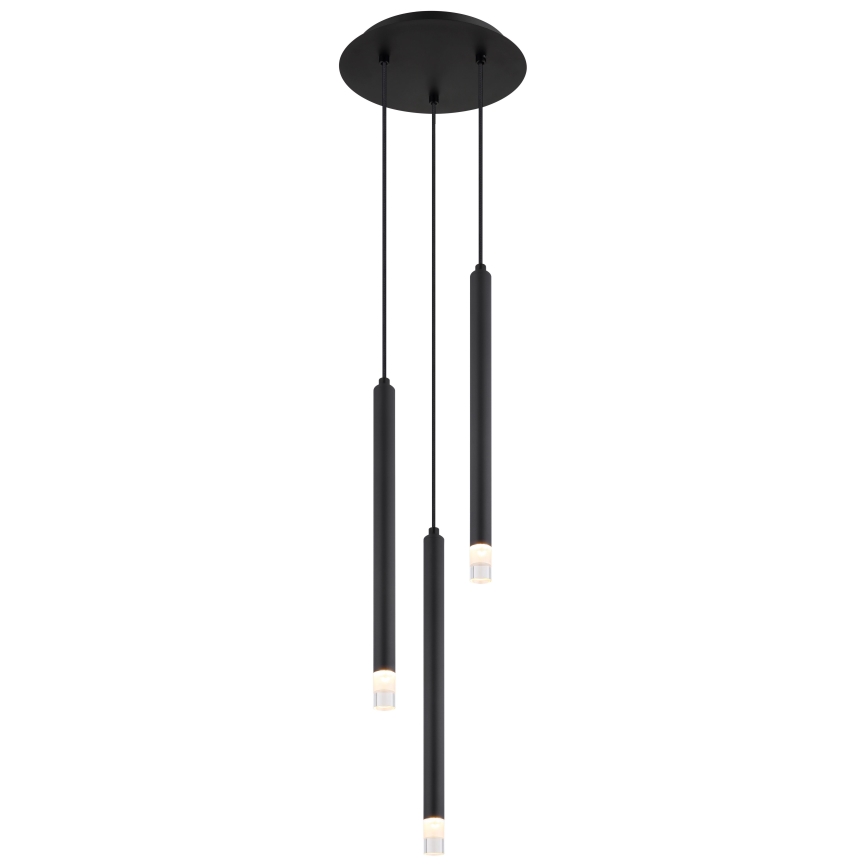 Globo - Hängeleuchte 3xG9/4W/230V d 24 cm schwarz