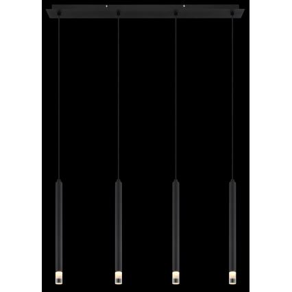 Globo - Hängeleuchte 4xG9/4W/230V schwarz