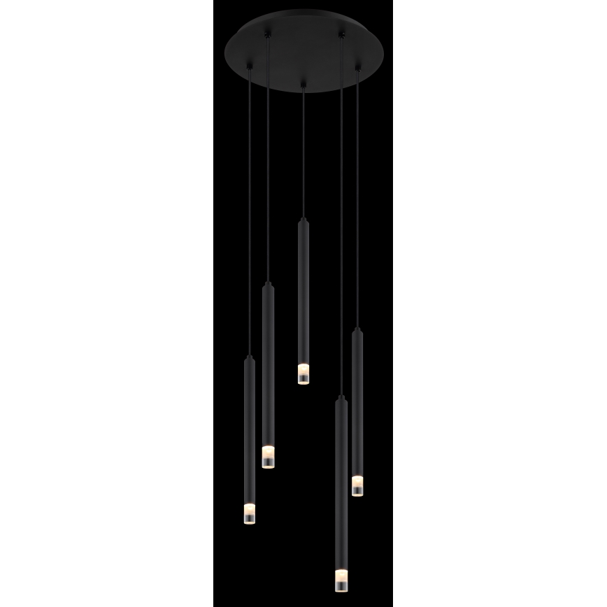 Globo - Hängeleuchte 5xG9/4W/230V d 34 cm schwarz
