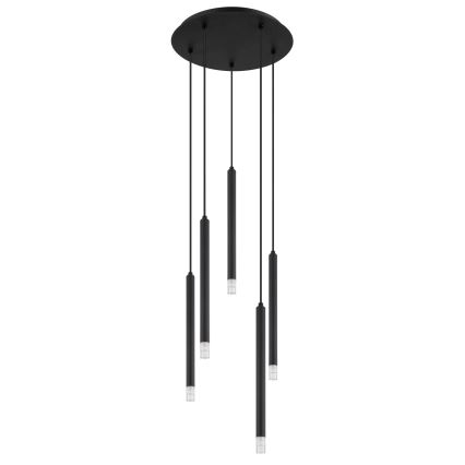 Globo - Hängeleuchte 5xG9/4W/230V d 34 cm schwarz
