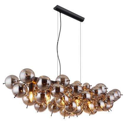 Globo - Pendelleuchte an Kabel 6xE14/25W/230V schwarz