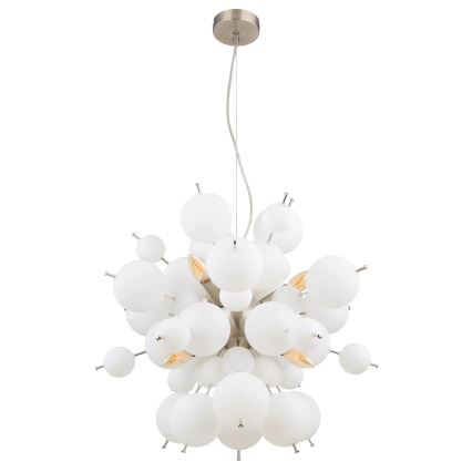 Globo - Hängeleuchte 6xE14/25W/230V d 55 cm weiß