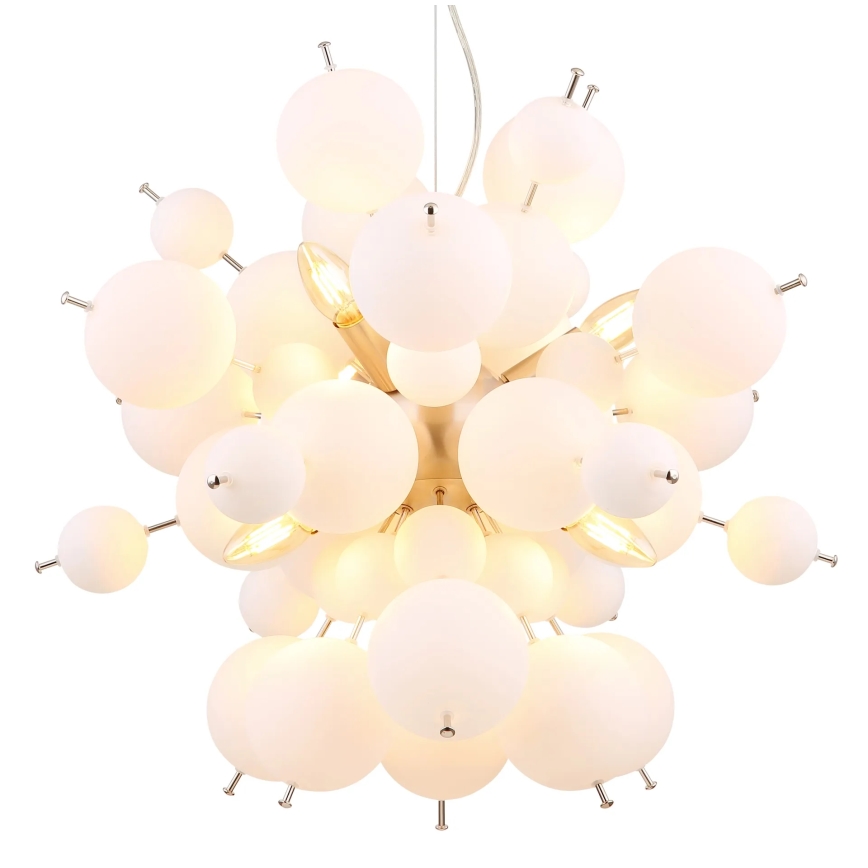 Globo - Hängeleuchte 6xE14/25W/230V d 55 cm weiß