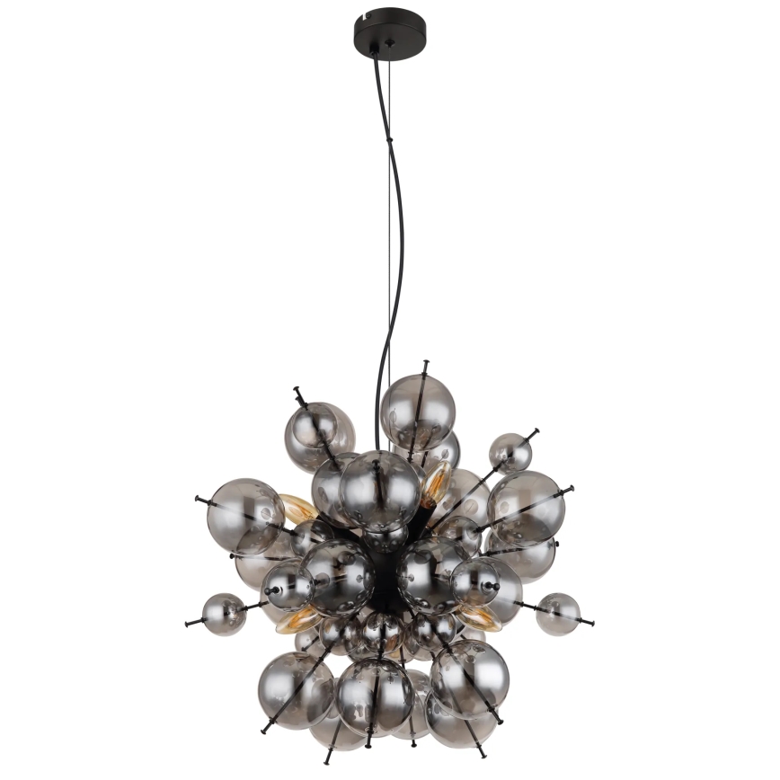 Globo - Hängeleuchte 6xE14/25W/230V d 55 cm schwarz