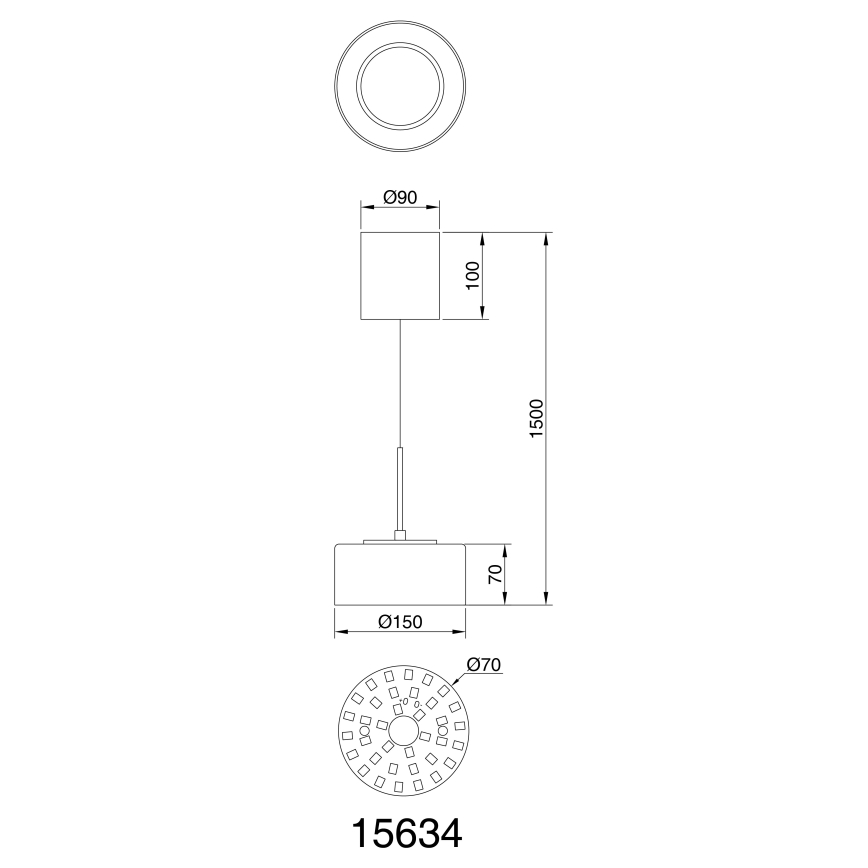 Globo - LED-Hängeleuchte LED/6W/230V