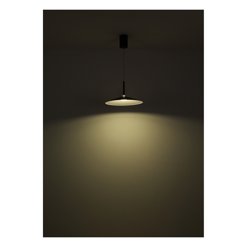 Globo - LED-Pendelleuchte an Stahlseil LED/18W/230V 4000K schwarz