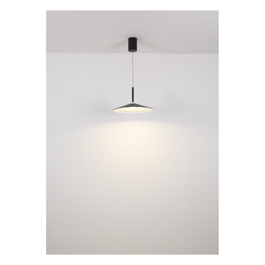 Globo - LED-Pendelleuchte an Stahlseil LED/18W/230V 4000K schwarz