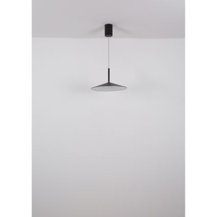 Globo - LED-Pendelleuchte an Stahlseil LED/18W/230V 4000K schwarz