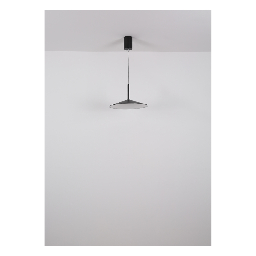 Globo - LED-Pendelleuchte an Stahlseil LED/18W/230V 4000K schwarz
