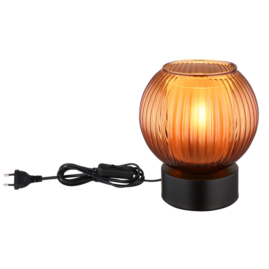Globo - Tischleuchte 1xE27/25W/230V d 15 cm kupfern