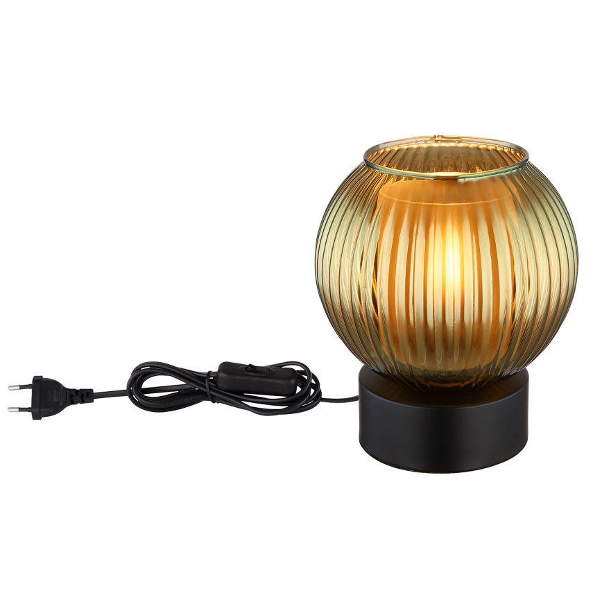 Globo - Tischleuchte 1xE27/25W/230V d 15 cm grün