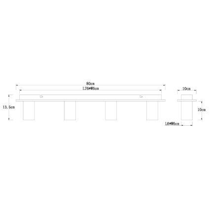 Globo 15655-4D - Deckenleuchte ERNA 4xE27/60W/230V