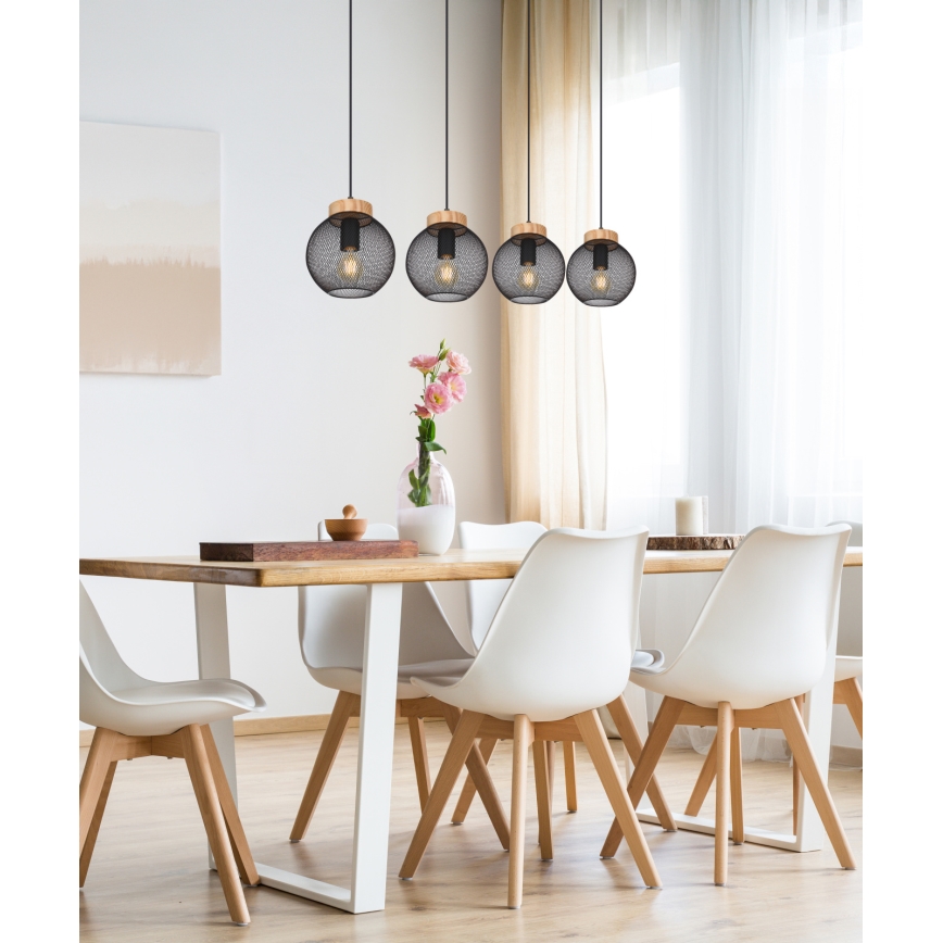 Globo - Hängeleuchte an Kabel 4xE27/40W/230V