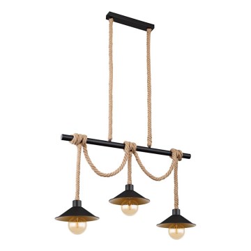 Globo 15690-3H - Hängeleuchte an Kabel DIANA 3xE27/60W/230V schwarz