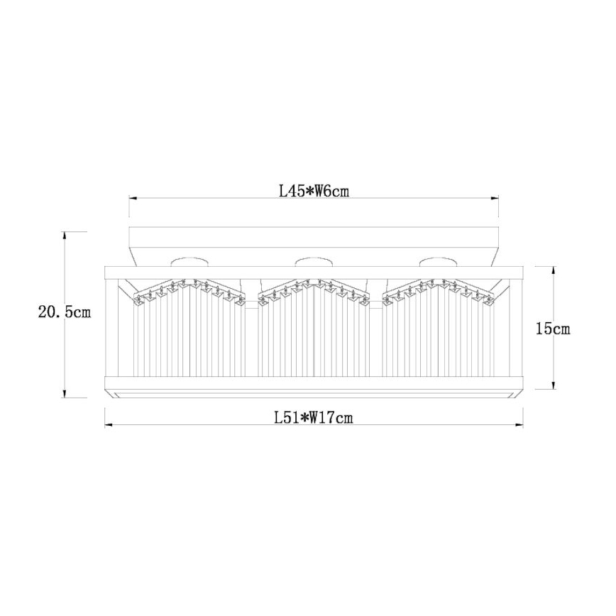 Globo - Aufbauleuchte 3xE27/40W/230V