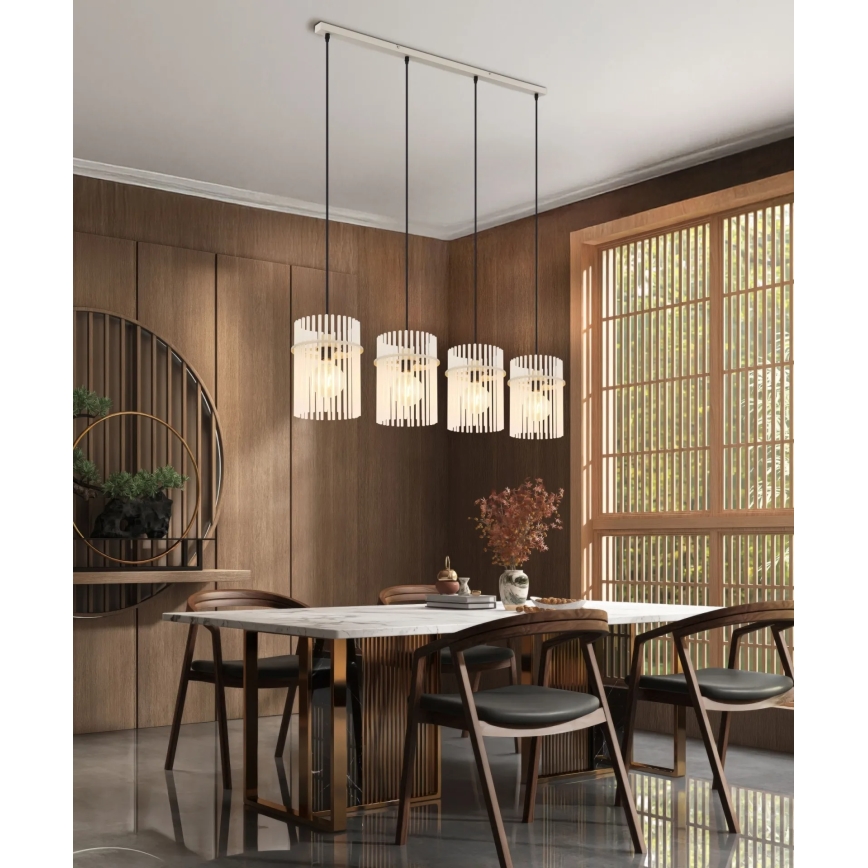 Globo - Pendelleuchte mit Kabelaufhängung 4xE27/60W/230V