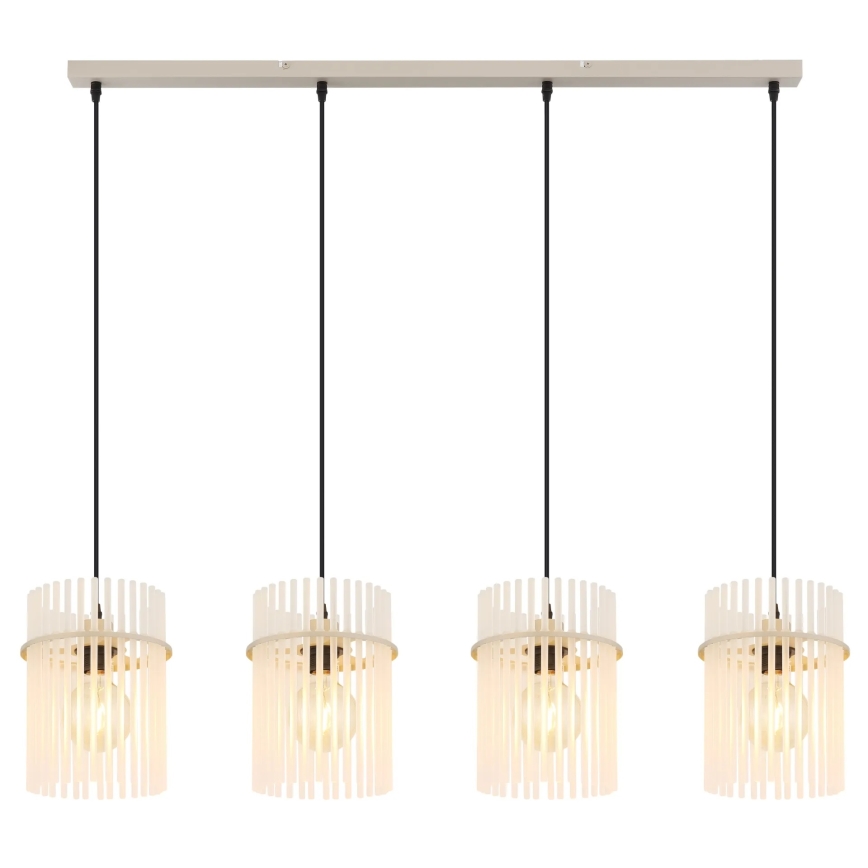 Globo - Pendelleuchte mit Kabelaufhängung 4xE27/60W/230V