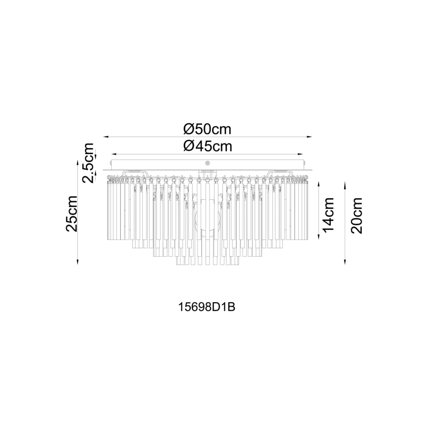 Globo - Deckenleuchte 5xE27/60W/230V Ø 50 cm