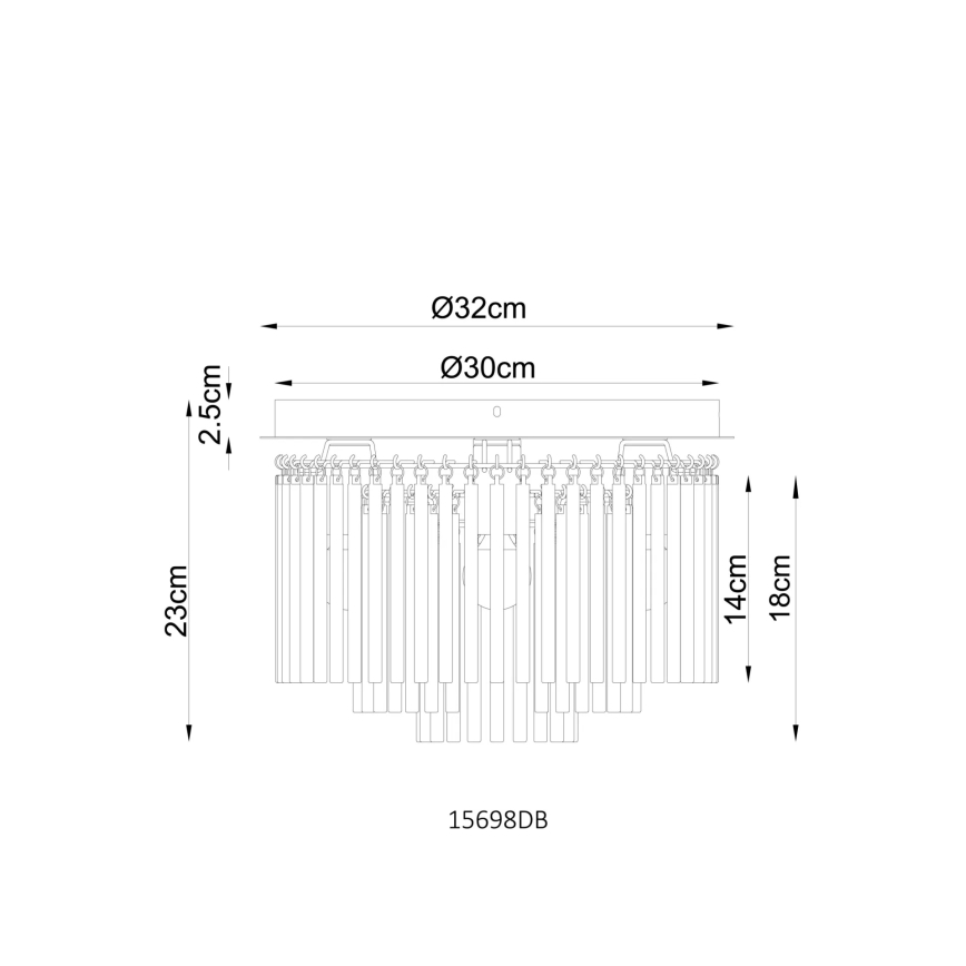 Globo - Deckenleuchte 5xE14/40W/230V Ø 32 cm
