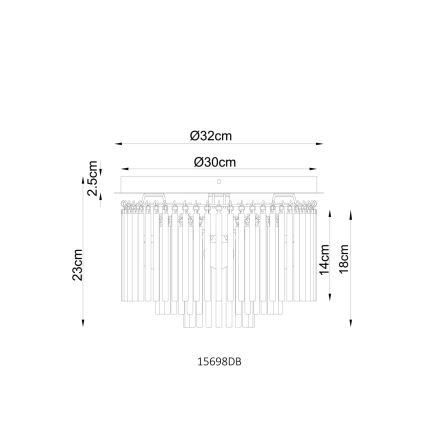Globo - Deckenleuchte 5xE14/40W/230V Ø 32 cm