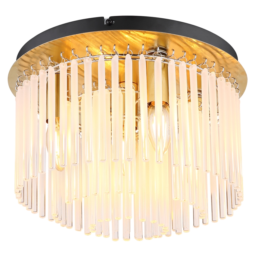 Globo - Deckenleuchte 5xE27/60W/230V d 32 cm golden
