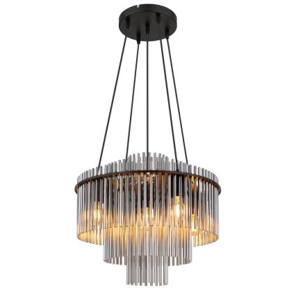 Globo - Pendelleuchte mit Kabelabhängung 5xE27/60W/230V schwarz