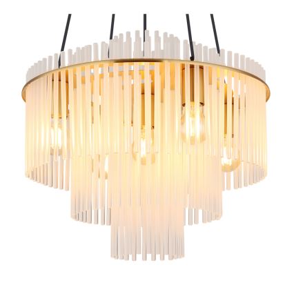Globo - Pendelleuchte an Kabel 5xE27/60W/230V goldfarben