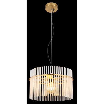 Globo - Hängeleuchte 1xE27/60W/230V d 40 cm golden