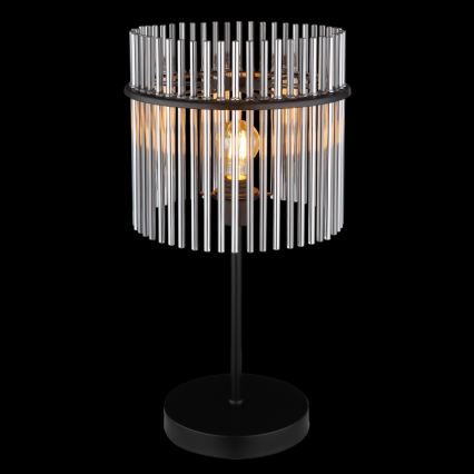 Globo - Tischleuchte 1xE27/60W/230V Ø 30 cm schwarz