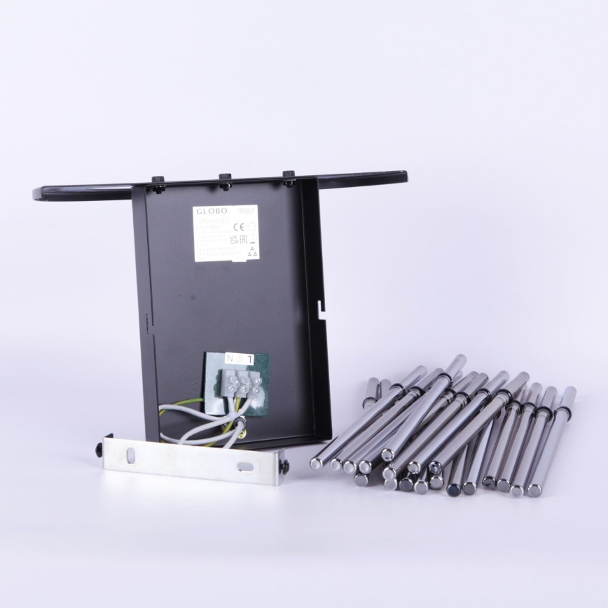 Globo - Wandleuchte 1xE27/60W/230V schwarz