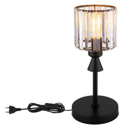Globo - Tischleuchte 1xE27/60W/230V d 15 cm schwarz