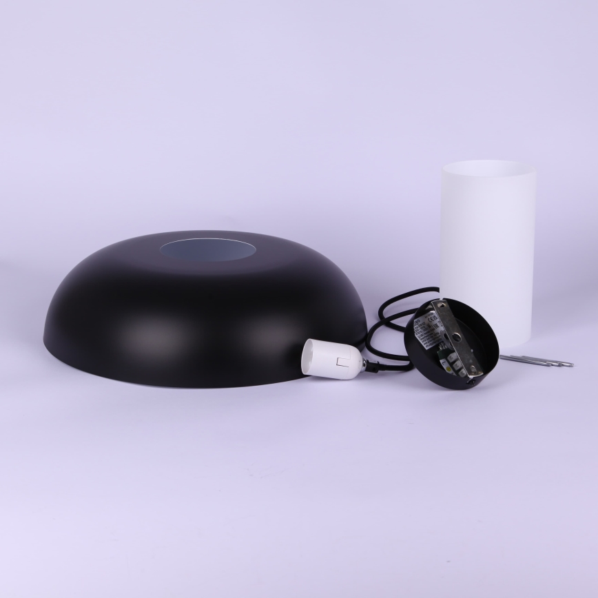 Globo - Hängeleuchte an Kabel, 1x E27/60W/230V, schwarz