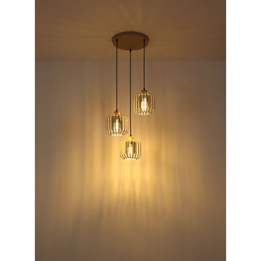 Globo - Hängeleuchte mit Kabelaufhängung 3xE27/40W/230V