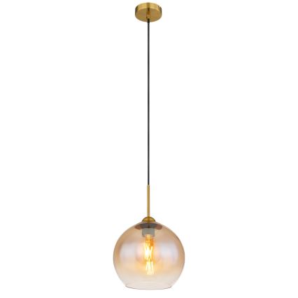 Globo - Hängeleuchte an Kabel 1xE27/60W/230V Messing
