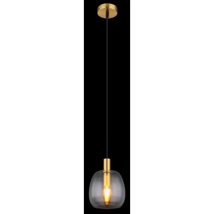 Globo - Hängeleuchte 1xE14/40W/230V d 16 cm Messing