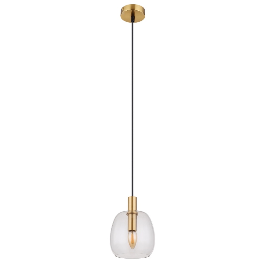 Globo - Hängeleuchte 1xE14/40W/230V d 16 cm Messing