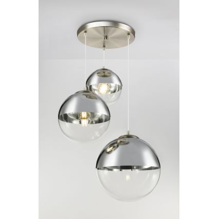 Globo - Hängeleuchte an Schnur 3xE27/40W/230V d 51 cm