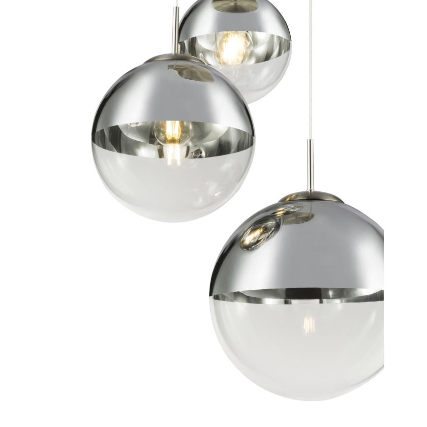 Globo - Hängeleuchte an Schnur 3xE27/40W/230V d 51 cm