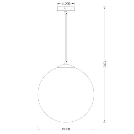 Globo - Hängeleuchte an Schnur 1xE27/40W/230V