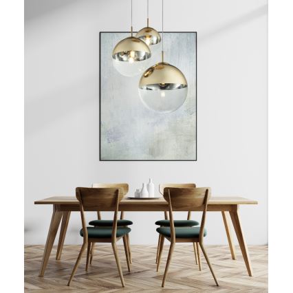 Globo - Hängeleuchte an Schnur 3xE27/40W/230V d 51 cm