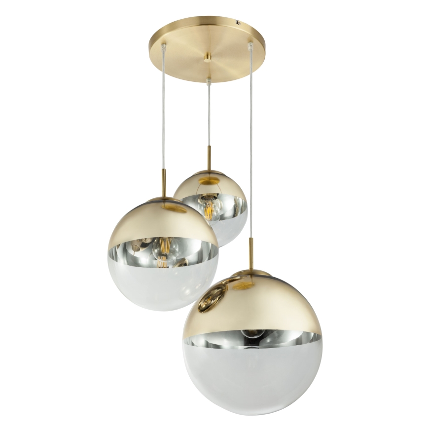 Globo - Hängeleuchte an Schnur 3xE27/40W/230V d 51 cm