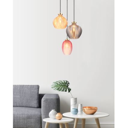 Globo - Pendelleuchte an Kabel 3xE27/60W/230V Ø 45 cm