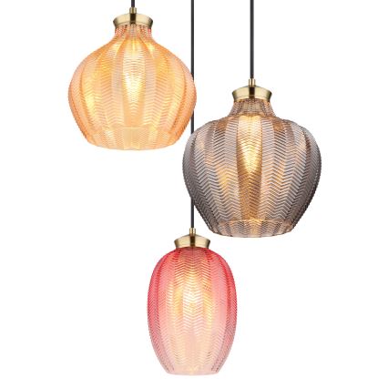 Globo - Pendelleuchte an Kabel 3xE27/60W/230V Ø 45 cm