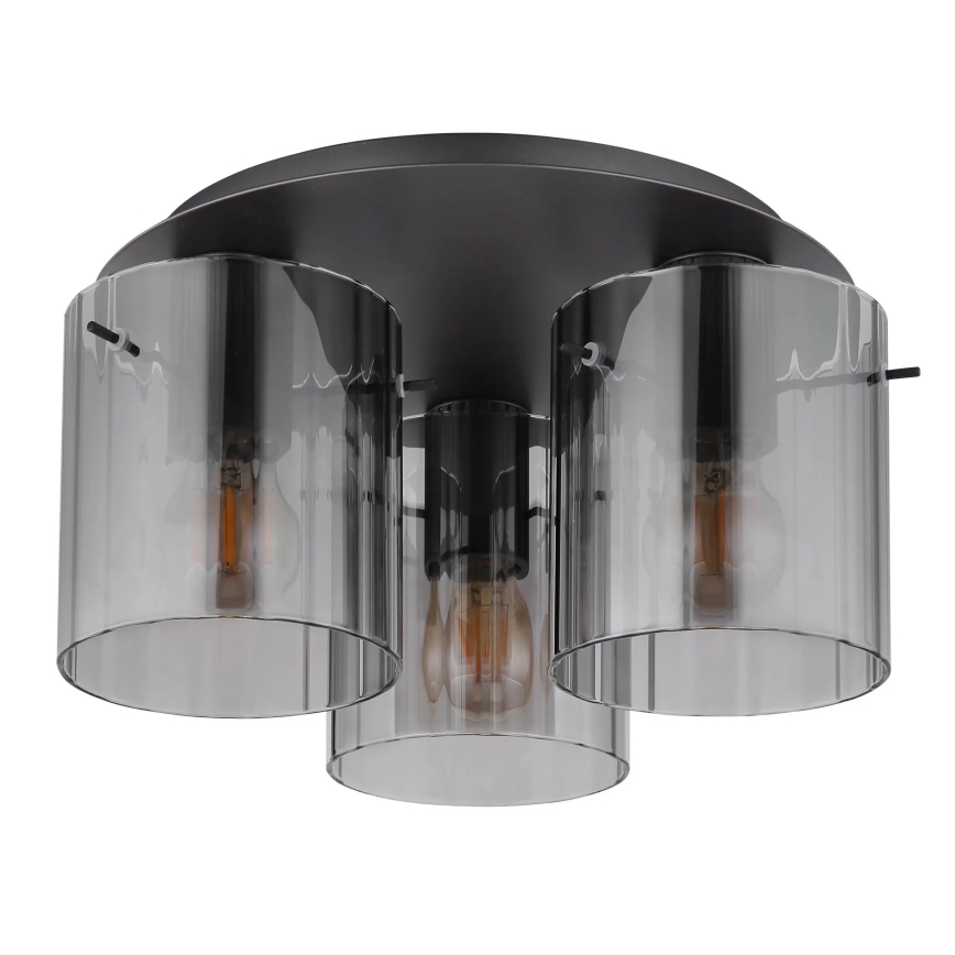 Globo - Deckenleuchte 3xE27/40W/230V d 37 cm grau