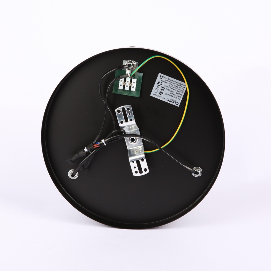 Globo - Anbauleuchte 3xE27/40W/230V d 40,5 cm schwarz