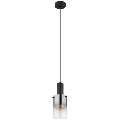 Globo - Hängeleuchte 1xE27/40W/230V d 12,5 cm schwarz